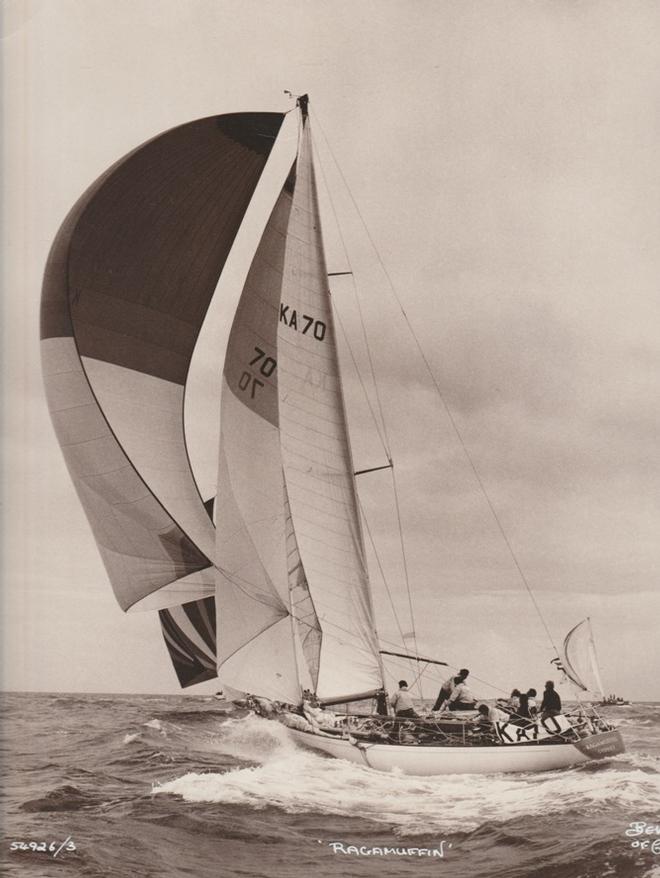 Fischer's famous first Ragamuffin, an S&S 48 racing in the Admiral's Cup © David Salter